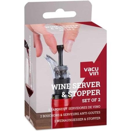 Lot de 4 bouchons pour pompe à vin Wine Saver & Server Vacuvin